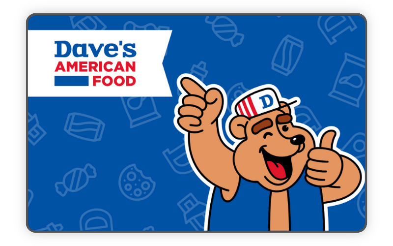 Dave’s American Food Gift Card